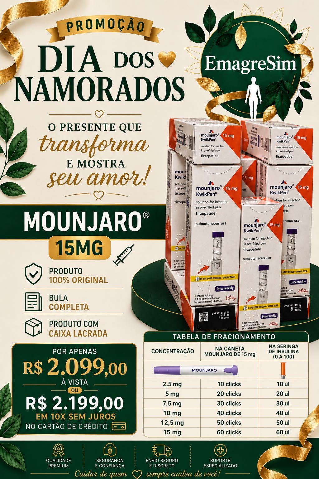 Mounjaro 15mg — Tirzepatida (Lilly)