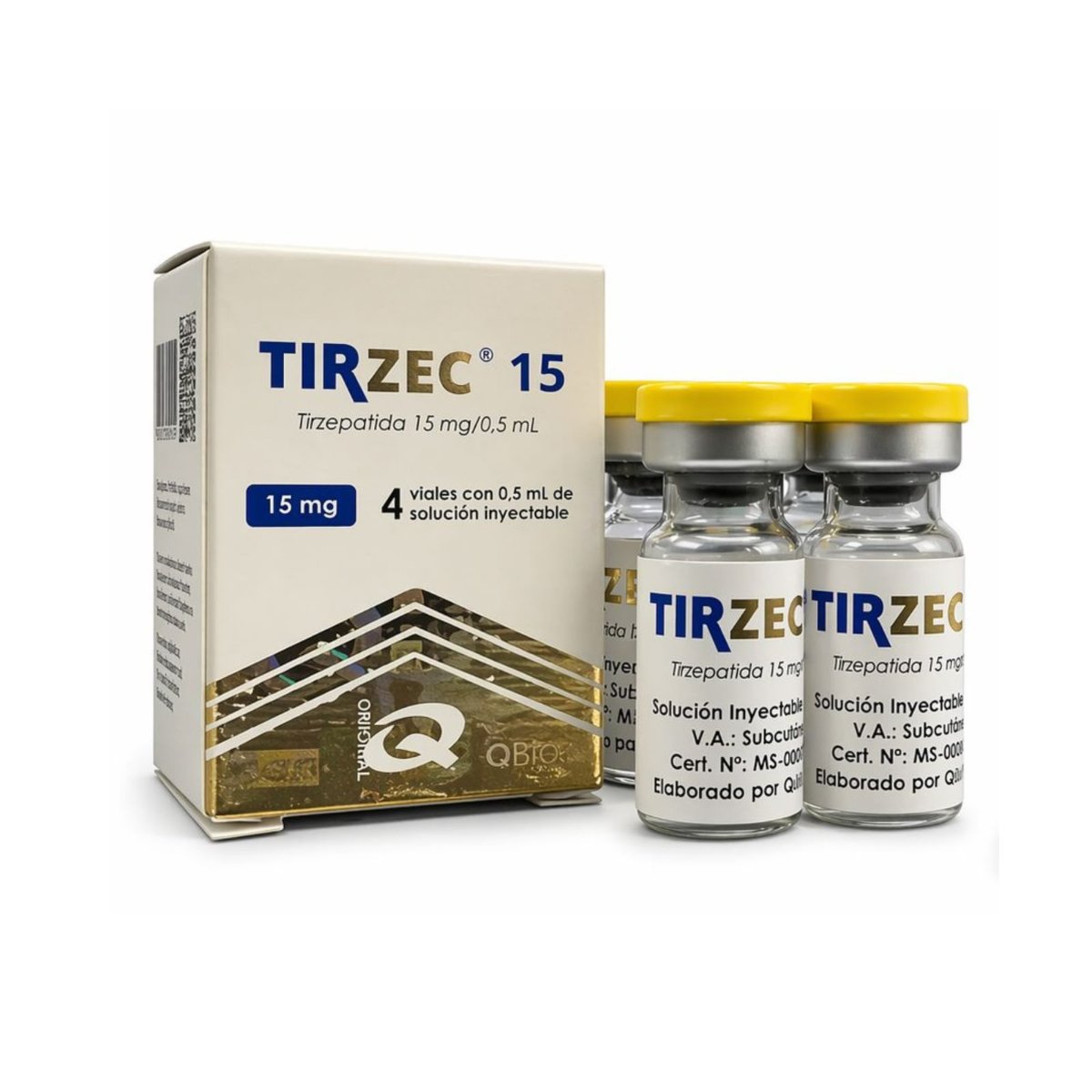 Tizerc 15mg — Tirzepatida Individual (QBioX)